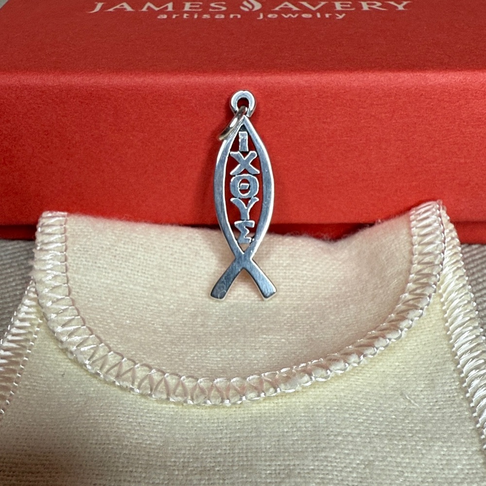 James Avery Icthus Charm - With Greek